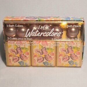 Vintage Ducair Watercolors 3 Bath Cubes 6 Bath Pearls Fragrance Mineral Oil NEW